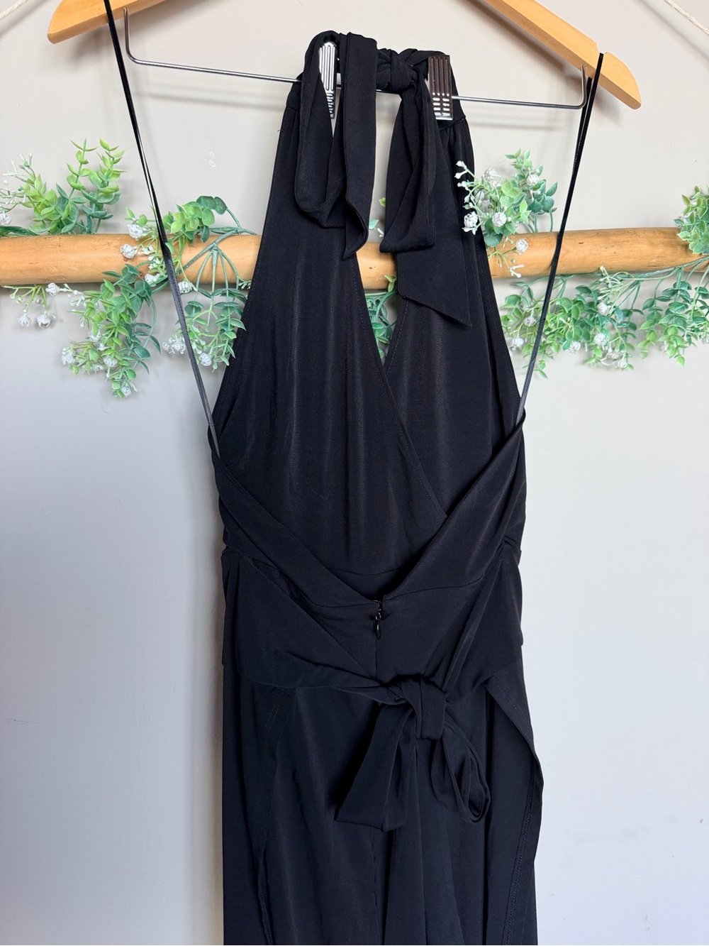 NWT Cache Halter Wide Leg Jumpsuit Open Back XS - Picture 5 of 7